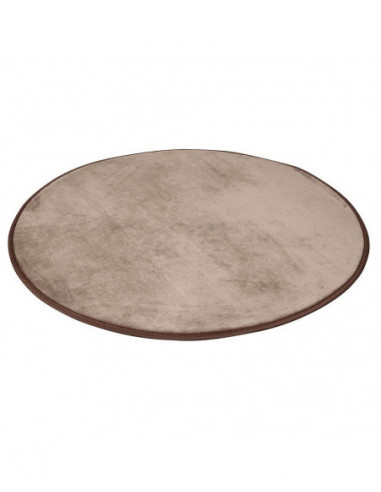 DIFFUSION 573042 Tapis rond uni gris - Ø80 cm