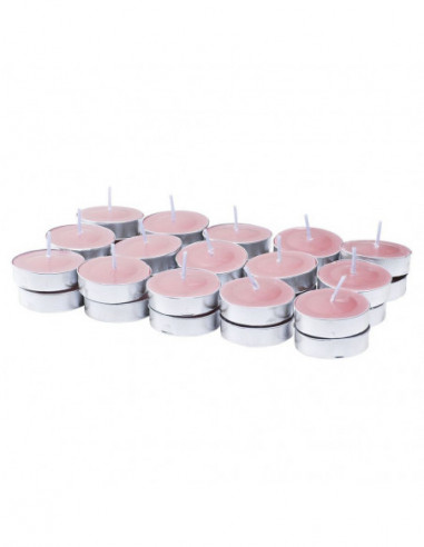 DIFFUSION 577296 Bougie chauffe plat rose parfumée fruit de la passion - 30 pcs