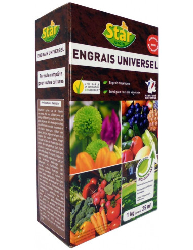 STAR JARDIN UO1 Engrais universel - NPK 7-7-7, 1 kg