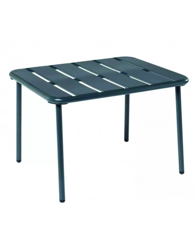 DIFFUSION 576345 Table basse de jardin Fun métal gris - 60 x 50 x H.40 cm