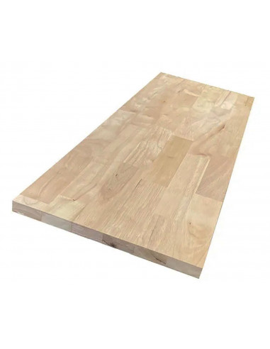 TABLETTE Tablette d'aménagement bois Hévéa - 200 x 50 x 18 cm