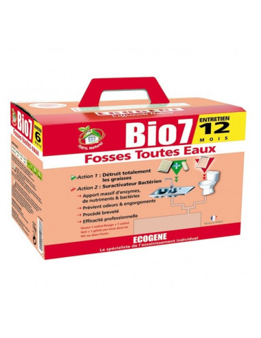 ECOGENE 125 Bio 7 Spécial fosses toutes eaux - 12 mois de traitement