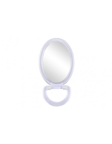 MP GLASS 1233 Miroir ovale grossissement x 2 blanc à poser -  26 x 13 cm