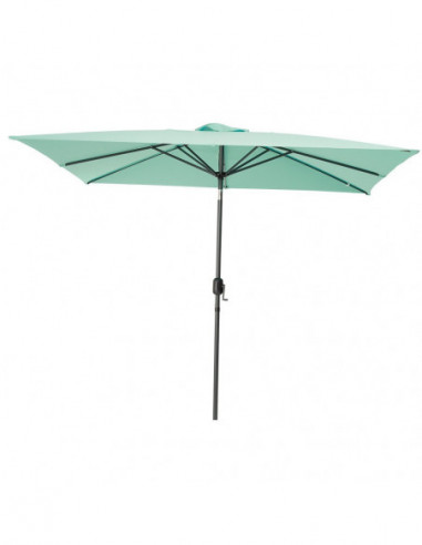 DIFFUSION 558235 Parasol centré HAVANE bleu -250 x 250 x H.245 cm