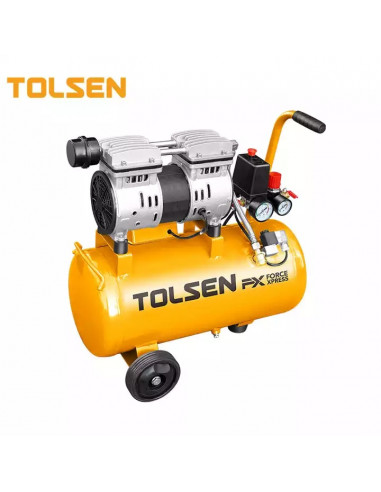 TOLSEN 73135 Compresseur silencieux - 1HP, 24L, 800W