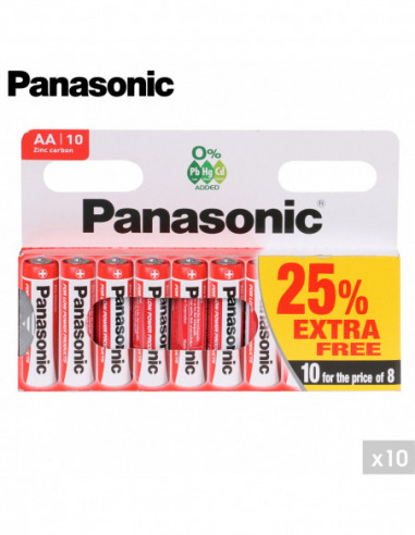 FORNORD 27350 Piles saline PANASONIC (x10) - R06