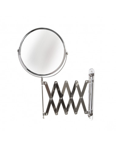 FRANDIS Miroir extensible à fixer 1 face grossissante métal chromé 23 x 2,5 x 44,5 cm