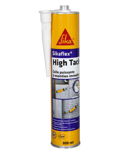 SIKA 465497 SIKAFLEX® HIGH TACK Colle à maintien immédiat puissant blanc - 300ml