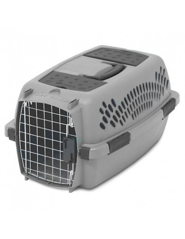 ASPEN PET 21083 Cage de transport animaux gris clair - max 4,5 kg