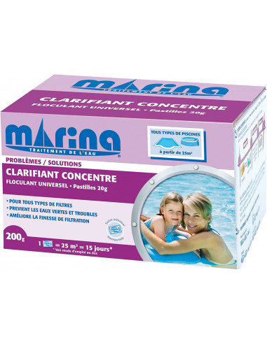 MARINA S500897M Clarifiant concentré Pastilles 20g - 200g