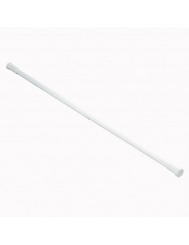 FRANDIS Tringle/Barre de douche alu extensible 70/115 cm blanc