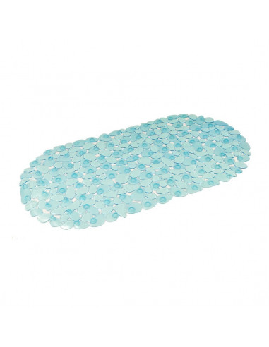 FRANDIS Fond de baignoire antidérapant PVC 67x35cm translucide/bleu