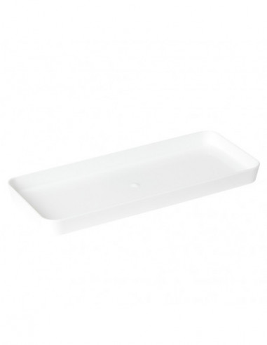 DIFFUSION 515285 Rangement pour tiroir plastique blanc - 14,5 x 9,5 x 6 cm