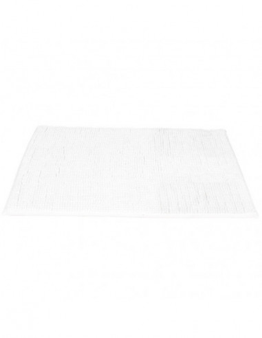 DIFFUSION 503473 Tapis salle de bain chenille blanc - 65 x 45 cm