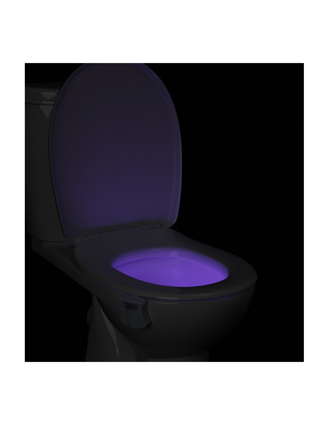 DIFFUSION 410806 Veilleuse led pour toilettes WC - 8 couleurs - 6,7 x 3 x  6,8 cm