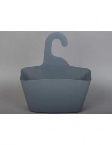 DIFFUSION 407458 Serviteur de douche gris - 25 x 23 x 7 cm