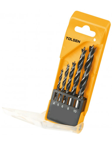 TOLSEN 75625 Kit de foret bois 4-10 mm 5 pcs