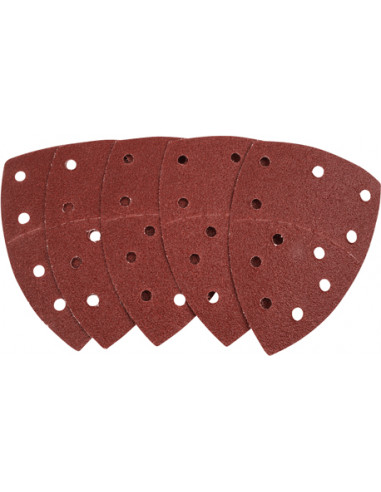 TOLSEN 77242 Feuilles abrasives pour ponceuse de détail palme 102 x 151 mm Grain 60 - 5 pcs