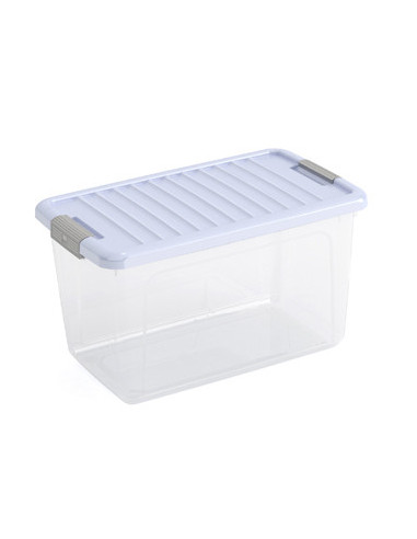 KIS Boîte de rangement plastique W BOX M Bleu - 30 x 49 x 28,5 cm 30 L