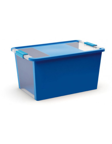 KIS Boîte de rangement plastique BI BOX L Bleu - 35 x 55 x 28 cm 40 L