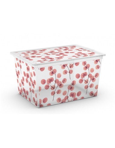 KIS Boîte de rangement plastique C BOX Style XL Nature - 38,5 x 55 x 30,5 cm 50 L