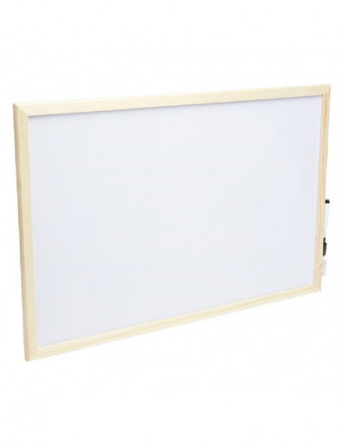 DIFFUSION 566859 Tableau blanc crochets de fixation et marqueur effaçable inclus - 61 x 1,3 x 40 cm