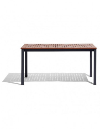 DIFFUSION 580396 Table de jardin BALI - 150 x 90 x 74 cm