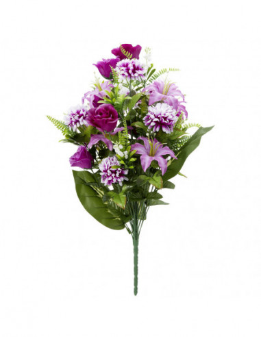 DIFFUSION 570075 Piquet de fleurs violettes - 30 x 25 x 68 cm