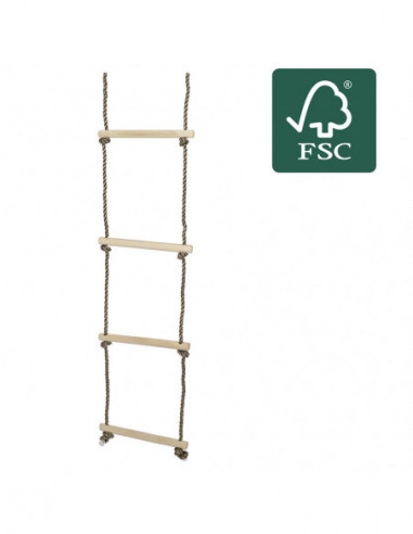 DIFFUSION 580155 Échelle en bois certifié FSC® - H.190 cm