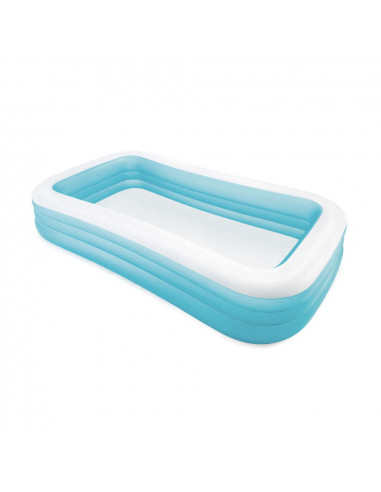 INTEX Piscine gonflable rectangulaire givrée - 305 x H.56 cm