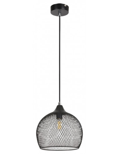 RABALUX 7601 Luminaire suspendu RONAN métal noir - E14 1x MAX 40W