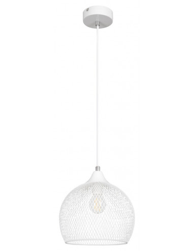 RABALUX 7602 Luminaire suspendu RONAN métal blanc - E14 1x MAX 40W