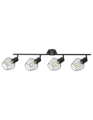 RABALUX 3537 Spots Lampes BELANO métal noir - E27 4x MAX 40W