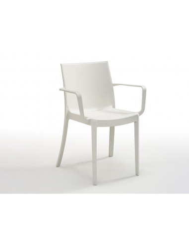 BICA Fauteuil VICTORIA blanc - 58 x 55 x H.82 cm