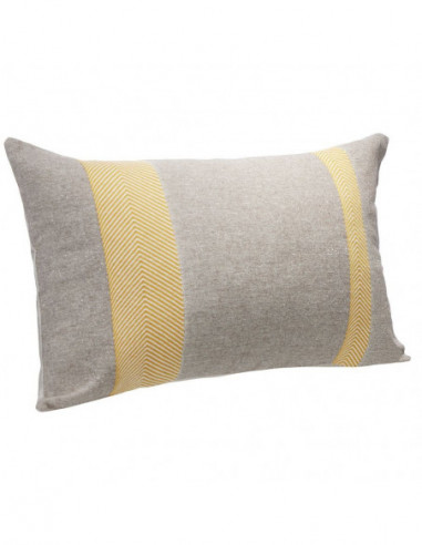 DIFFUSION 602477 Coussin jacquard rayure - 50 x 30 x 4 cm