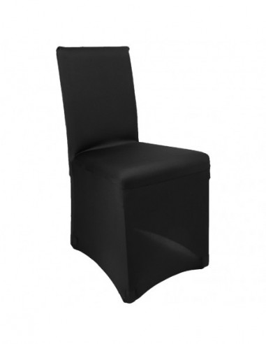 DIFFUSION 410029 Housse de chaise uni noir - 44 x 39 x 91 cm