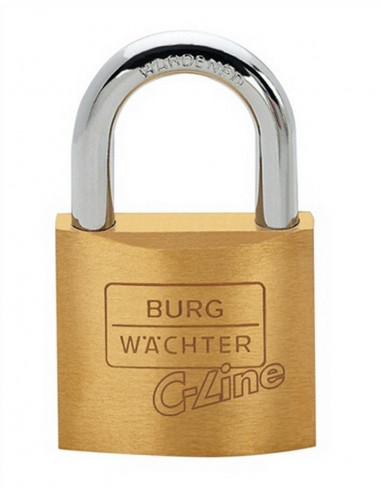 BURG WACHTER Cadenas à cylindre laiton anse acier 222 C 50 SB