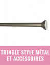 Tringle style métal et accessoires